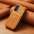 Miniatyrbillede 2 af 6: Vertical Flip Phone Etui med Zipper til Samsung Galaxy A14 - Brun Brown