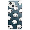 Miniatyrbild 1 av 2: Deco iPhone 14 skal - Panda / Ansiktsuttryck Vit