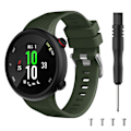 Miniatyrbild 2 av 2: Garmin Forerunner 45 coolt klockarmband i silikon - Militärgrön Grön
