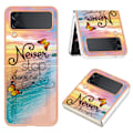 Miniatyrbillede 1 af 2: Marble Samsung Galaxy Z Flip4 Etui - Never Stop Dreaming Multicolor
