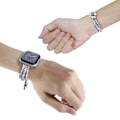 Miniatyrbillede 2 af 2: Apple Watch Series 8 (45 mm) / Watch Ultra urrem med tre rækker perler - Lyserød Multicolor