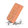 Miniatyrbillede 2 af 2: Nokia 3.1 mobiletui i kunstlæder med krokodille- og glitter tekstur - Orange Orange