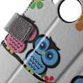 Miniatyrbild 2 av 2: Moberg Microsoft Lumia 950 XL Läder Fodral - To Söte Ugglar multifärg