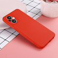 Pikkukuva 2 / 2: Matta nestesilikoninen kuori OnePlus Nord N20 5G - Punainen Red