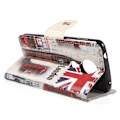Miniatyrbillede 2 af 2: Motorola Moto E5 Plus mobiletui i kunstlæder med printede mønster samt pung og stativ - Big Ben og UK flag Multicolor