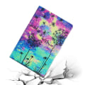 Miniatyrbillede 2 af 6: iPad 10.9 (2022) Pattern Printing Vegansk Læder stødsikkert Cover Foldable Stand Tablet Drop Resistant Case with Card Slots - Mælkebøtte Multicolor