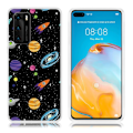 Miniatyrbillede 1 af 2: Deco Huawei P40 etui - Planet Multicolor