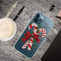 Miniatyrbillede 2 af 2: iPhone 14 Pro Max julemønstertryk mobil cover ridsefast, slankt og fleksibelt etui - Sukkerstænger Til Jul Red