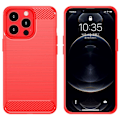 Pikkukuva 1 / 2: Carbon Flex Suojakotelo iPhone 13 Pro - Punainen Red