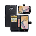 Miniatyrbillede 1 af 2: Samsung Galaxy A5 (2017) beskyttende læder-etui med kortholder  - Sort Black