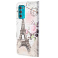 Miniatyrbillede 2 af 2: Wonderland Motorola Moto G42 Flip Etui - Tårn Multicolor