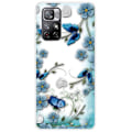 Pikkukuva 1 / 2: Deco Xiaomi Redmi Note 11T 5G / Note 11s 5g Suojakotelo - Perhonen And Flower Blue