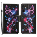 Pikkukuva 1 / 6: Wonderland Samsung Galaxy A24 4G Läppäkotelo - Fluorescent Butterflies Multicolor