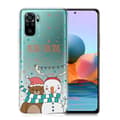 Miniatyrbilde 1 av 2: Jul Xiaomi Redmi Note 10S / Redmi Note 10-etui - Bjørn Og Snømann Multicolor