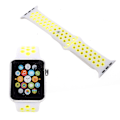 Miniatyrbild 1 av 2: Apple Watch 42mm Unikt håligt klockband - Vit gul Gul