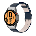 Miniatyrbillede 2 af 2: Samsung Galaxy Watch 5 (44mm) / (40mm) / 4 (44mm) / (40mm) Urrem i ægte læder - Mørkeblå Blue