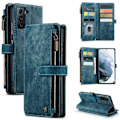 Miniatyrbillede 1 af 2: CaseMe Samsung Galaxy S22 Plus etui med lynlås og pung - Blå Blue