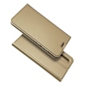 Miniatyrbillede 1 af 2: Huawei P30 auto-absorberet læder flip etui - Guld Gold