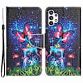 Miniatyrbillede 1 af 2: Wonderland Samsung Galaxy M32 5G / Samsung Galaxy A32 flip etui - Flaske / Sommerfugl Multicolor