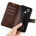 Pikkukuva 4 / 6: Lompakko Nahkakotelo For Xiaomi Poco C40 - Ruskea Brown