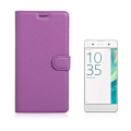 Miniatyrbild 1 av 2: Mankell Litchi Läderfodral för Sony Xperia XA Ultra - Lila Lila