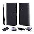 Pikkukuva 1 / 2: Huawei P20 Pro irroitettava nahkainen flip suojakotelo - Musta Black