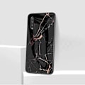 Miniatyrbillede 2 af 2: Fantasy Marble Samsung Galaxy A70 cover - Sort / Guld Black