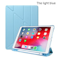 Miniatyrbillede 2 af 2: iPad 10.2 (2019) origami læder flip etui - Babyblå Blue