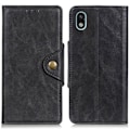 Miniatyrbillede 1 af 2: Alpha Sony Xperia Ace III læder flip etui - Sort Black