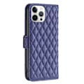 Miniatyrbillede 2 af 2: Rhombus mat iPhone 12 Pro Max flip etui - Blå Blue