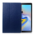 Pikkukuva 1 / 2: Samsung Galaxy Tab A 10.5 Taivutettava Tabletti Suojakuori Synteetti Nahasta - Tumman Sininen Blue
