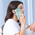 Pikkukuva 2 / 2: Marble Patterned Suojakuori With Ring Holder For Samsung Galaxy S22 Plus - Sininen Blue