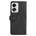 Miniatyrbillede 2 af 2: Tekstureret OnePlus Nord 2T læderetui med rem - Sort Black