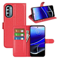Miniatyrbillede 2 af 2: Klassisk Motorola Moto G (2022) flip etui - Rød Red