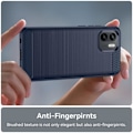 Pikkukuva 6 / 6: Carbon Flex Suojakotelo Xiaomi Redmi A1 - Sininen Blue