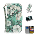 Pikkukuva 1 / 2: Sony Xperia 10 Plus kuviollinen  nahkainen suojakotelo - Kauniit Kukat Multicolor