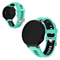 Miniatyrbillede 1 af 2: Garmin Forerunner 735XT / 220 / 230 / 235 / 620 / 630 silikone Urrem - Cyan / Sort Green