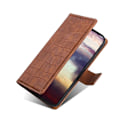 Pikkukuva 2 / 2: Krokotiilin Nahkainen Läppäkotelo For Sony Xperia Pro-I - Ruskea Brown
