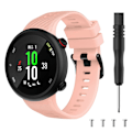 Miniatyrbillede 2 af 2: Garmin Forerunner 45S holdbar black Spænde silikone Urrem - Lyserød Pink