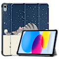 Pikkukuva 1 / 2: iPad 10.9 (2022) kolmiosainen nahkakotelo - Kissa Blue