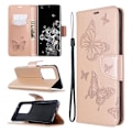 Miniatyrbild 1 av 2: Butterfly läder Samsung Galaxy S20 Ultra fodral - Guld Guld