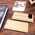 Pikkukuva 2 / 2: Sileä ja ohut premium-PU-nahkakotelo OnePlus 10 Pro - Kulta Gold