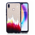 Pikkukuva 1 / 2: Huawei P20 Lite Kumi Ja Kohokuvioitu PC ja TPU Takasuoja Kuori - Metsä Multicolor