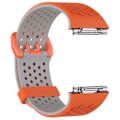 Miniatyrbild 2 av 2: Fitbit Ionic Snyggt dubbel färgat klockband - Orange grå multifärg