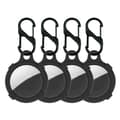 Pikkukuva 1 / 2: 4kpl AirTags silikoni suojus koukulla - Musta Black