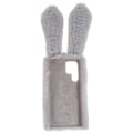 Miniatyrbild 2 av 2: Fluffy Rabbit Samsung Galaxy S22 Ultra skal - Silver/Grå Silvergrå