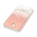 Miniatyrbillede 2 af 2: Samsung Galaxy J5 (2017) beskyttelsesetui i silikone- og plastik med marmor mønster - Lyserød/Hvid Multicolor