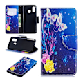 Pikkukuva 1 / 2: Samsung Galaxy A40 kuviollinen nahkakotelo - Ruusut Ja Perhoset Multicolor