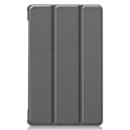 Miniatyrbillede 2 af 2: Tri-fold Leather stander etui til Lenovo Tab M8 (3. generation) - Grå Silver grey