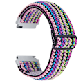 Miniatyrbillede 1 af 2: Elastisk urrem i unikt design til Samsung Galaxy Watch - Flerfarvet Vævet Mønster Multicolor